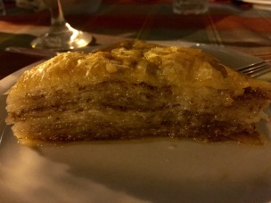 Baklava at the Welcome Dinner - Real Food Adventure Macedonia and Montenegro