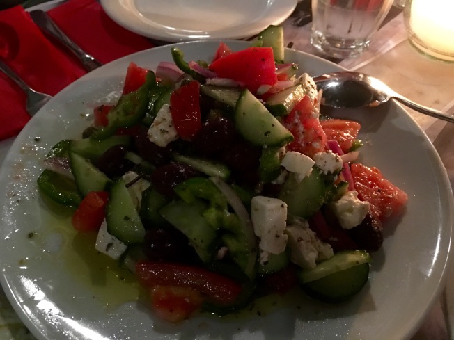 Horiatiki (traditional Greek salad) - Athens Cooking Lessons